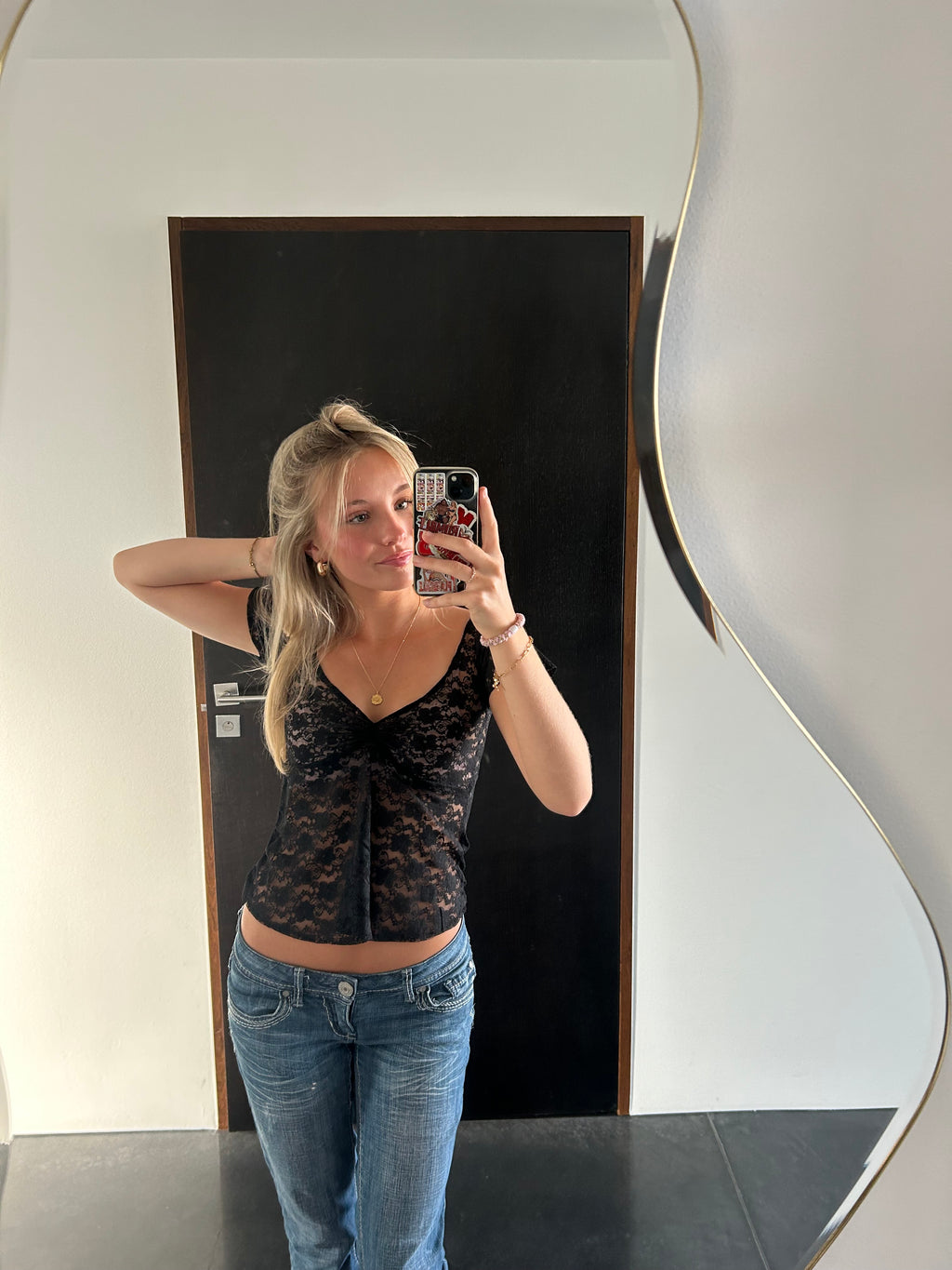 Mari top black
